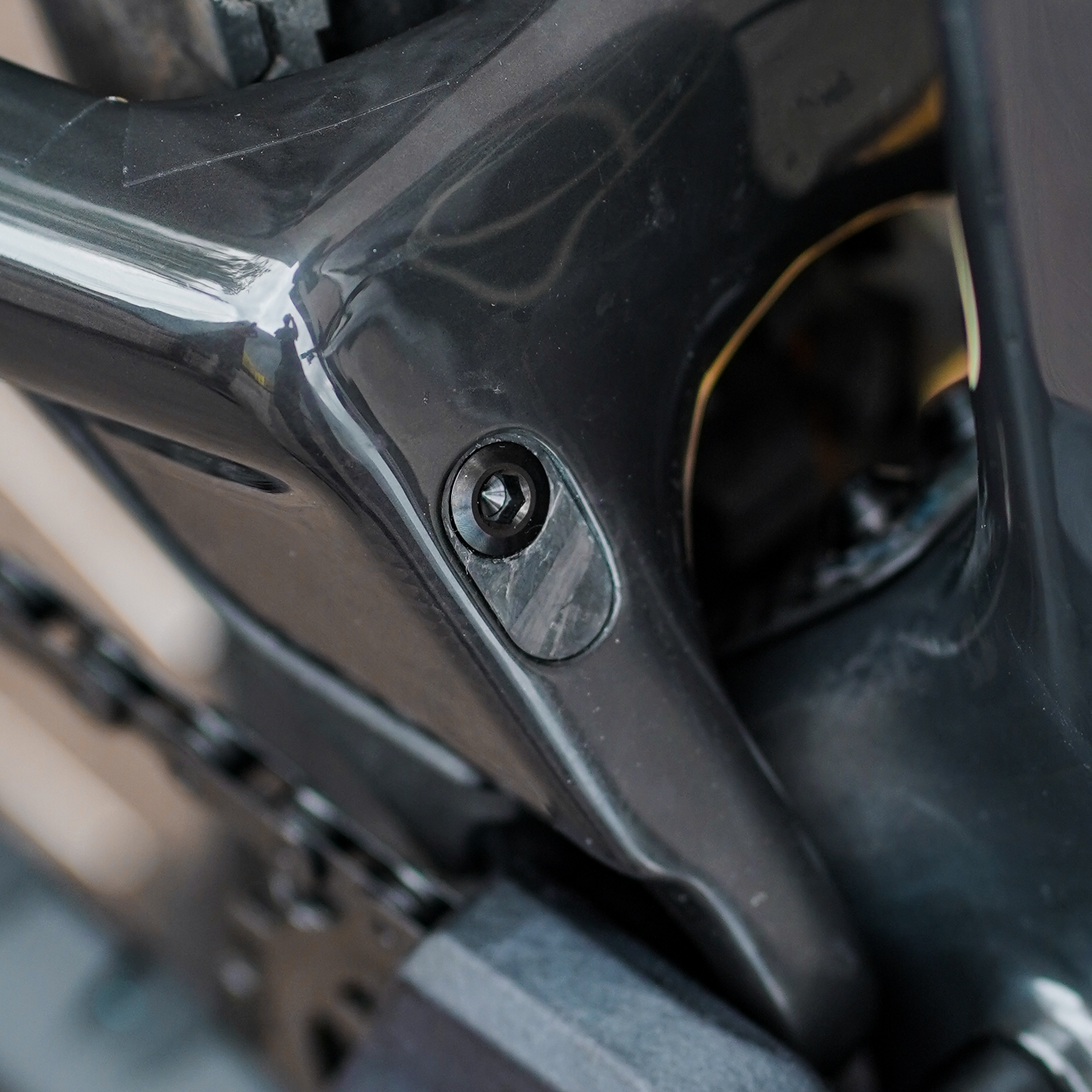 Titanium Swingarm Cable Port Bolt for Forbidden V2 Bikes