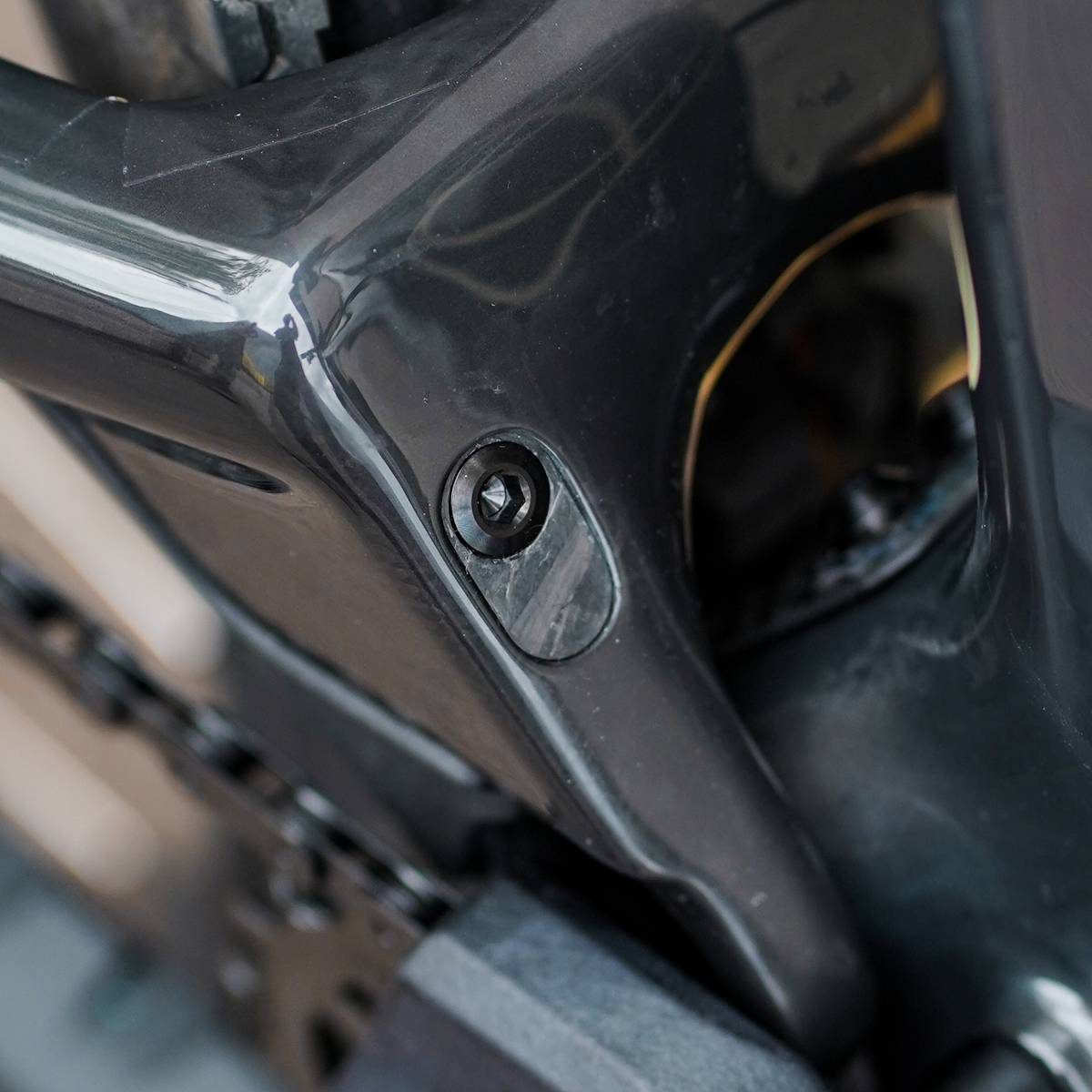 Ti Swingarm Cable Port Bolt for Forbidden V2 Frames | Finesse Components